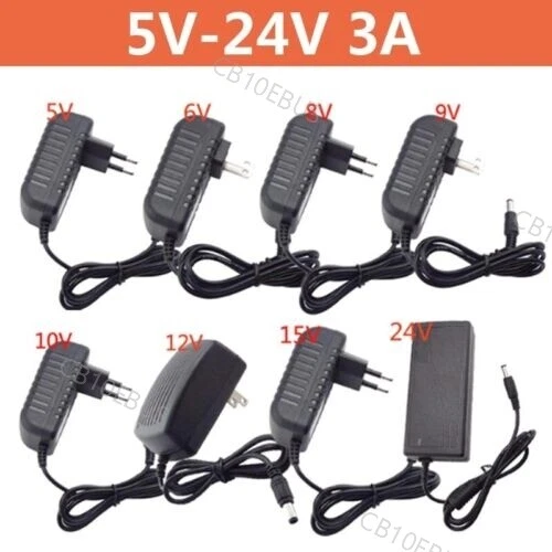DC 5V 6V 8V 9V 10V 12V 15V Universal Power Charger 3A Power Supply Adapter B10