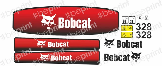 Fits Bobcat 328 Decal Kit Mini Excavator (Advantage Series) - 7 Year 3M VINYL! | UK Fits Bobcat 328 Decal Kit Mini Excavator (Advantage Series) - 7 Year 3M VINYL! | UK