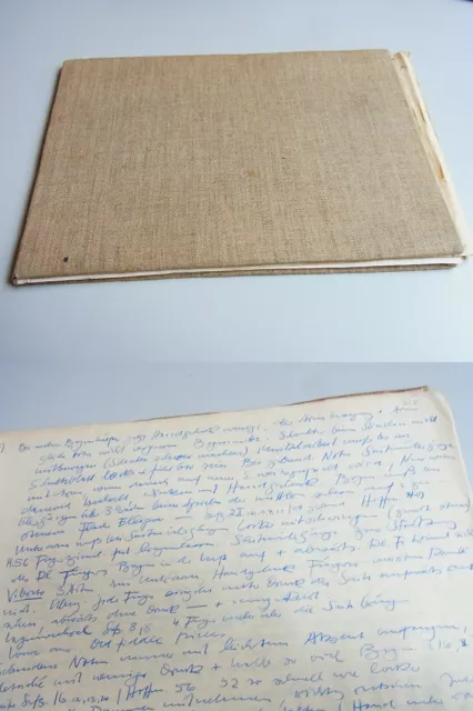 Handschrift über GEIGEN-Unterricht 1956-1967, u.a. bei Prof. Evelyn DISTLER (HH)