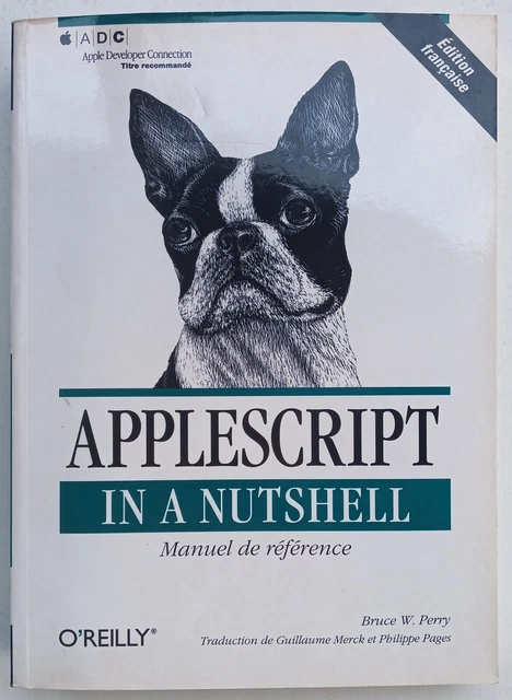 Livre AppleScript in a Nutshell Édition Française 2002 O'Reilly