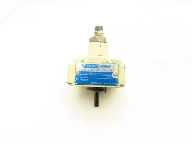 Tokimec Vickers CVC-16-A-T39-W-10-JA Hydraulic Cartridge Valve Cover Sz 16