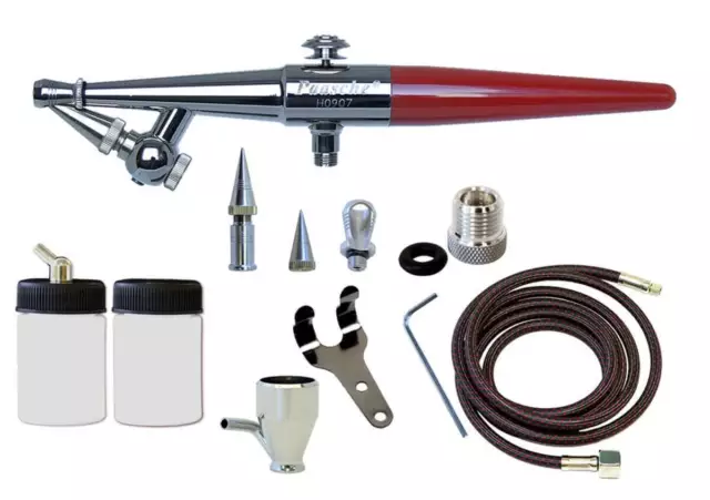 Paasche Single Action External Mix Siphon Feed H-3AS Airbrush Set