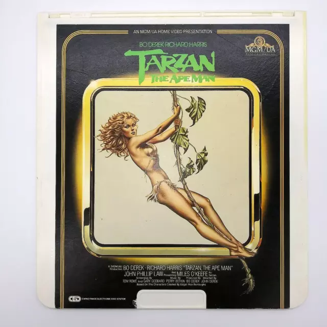 Tarzan the Apeman CED VideoDisc MGM/UA  Bo Derek  Richard Harris  Vintage