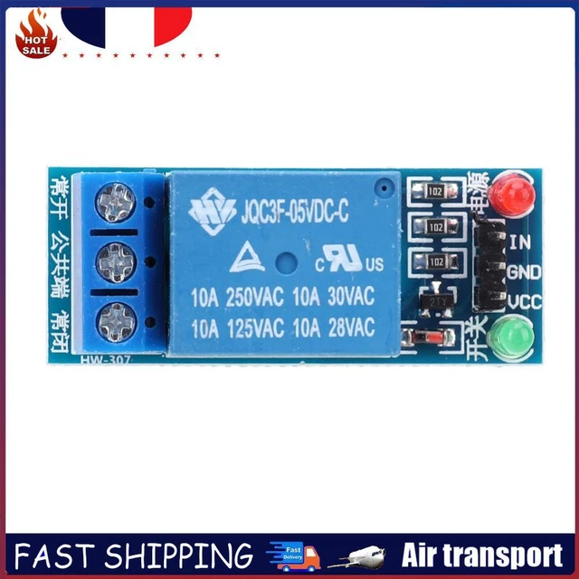 ARCELI 5 PCS KY-019 5 V Un Canal Relais Module Bouclier Pour PIC AVR DSP Arm Pour Arduino Relais