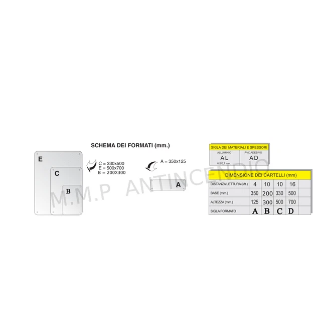 Becral® – Segnale adesivo per segnalazione passo, dimensioni 210 x 300 mm, materiale PVC0,7 mm (rif. RD30006