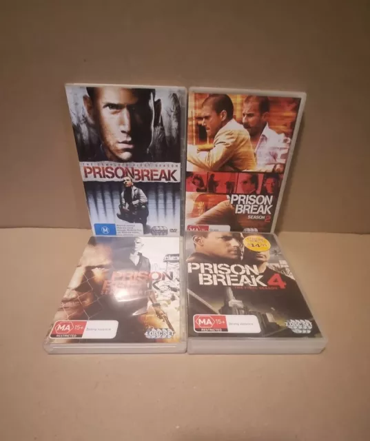 Prison Break The Complete Series  Season 1 2 3 4 - Region 4 PAL DVD VGC