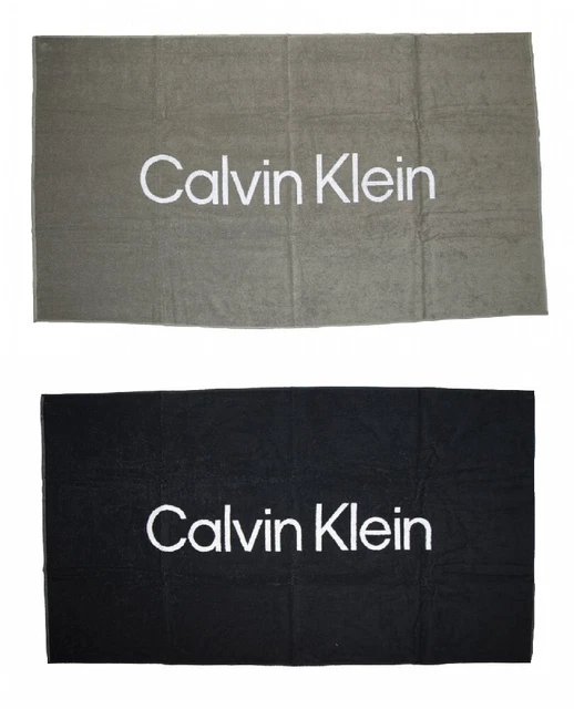 Beach towel CK CALVIN KLEIN swimming pool spa terry cotton cm.180 x 100 (approxi