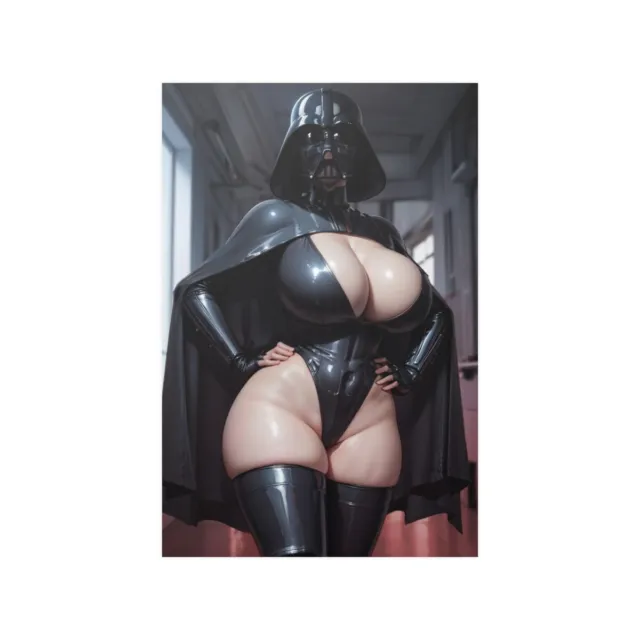 Sexy Poster || Rule 34 Art Star Wars Darth Vader Huge Tits || 12x18