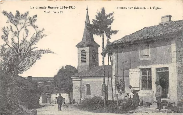 Cpa 55 Baudremont L'eglise