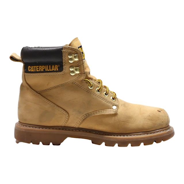 CATERPILLAR LACEUP BOOTS Brown Leather Mens UK 9 £32.99 PicClick UK