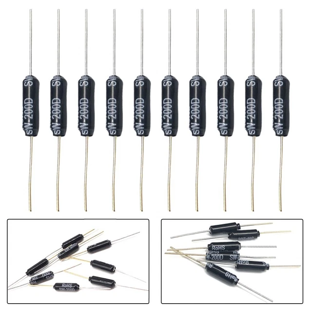 10x Single-Footed Vergoldet SW-200D Vinration Schalter Roller Werkzeugsatz