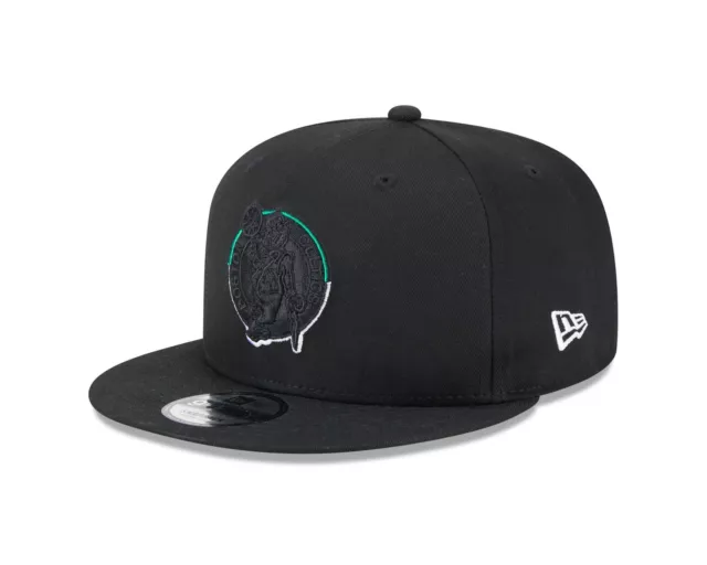 Cappellino 9Fifty da uomo con logo diviso New Era ~ Boston Celtics nero