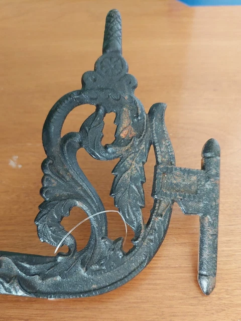 Vintage Cast Iron Oil Lamp Wall Mount Swivel 5