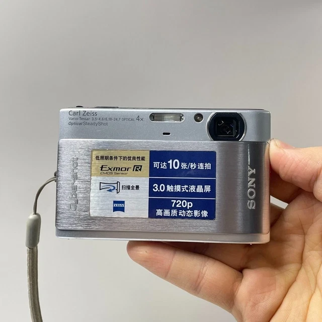 SONY CYBER ​​SHOT DSC-TX1 Silver Vintage CCD Camera, Complete