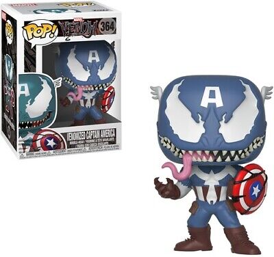 FUNKO POP! MARVEL: Marvel Venom - Venom / Captain America [New Toy] Vinyl Figu