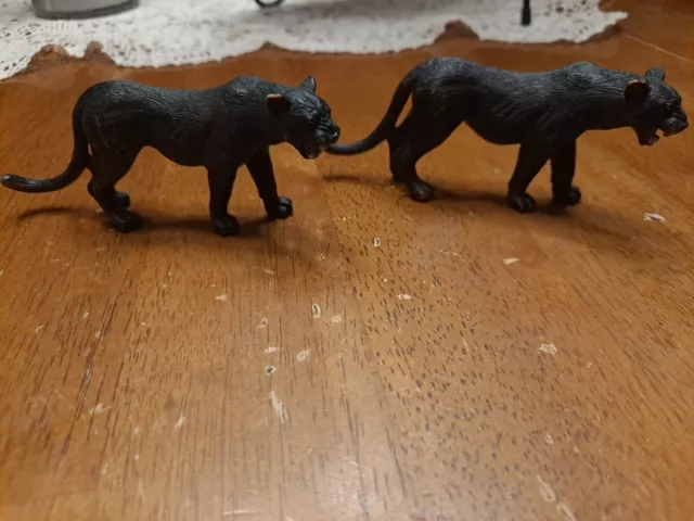 Schleich Black Panther Adult Standing 2012 Wildlife Animal Figure Retired lot 2