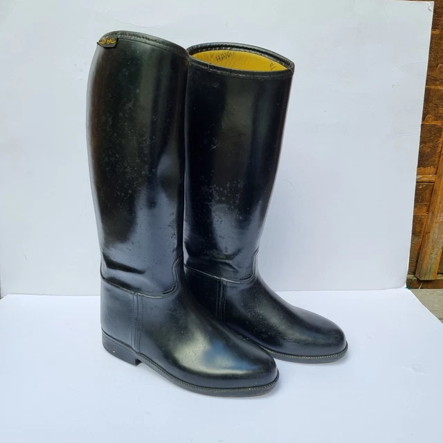 HARRY HALL STYLO Equestrian Horse Riding Black Boots Wellies UK Size 2