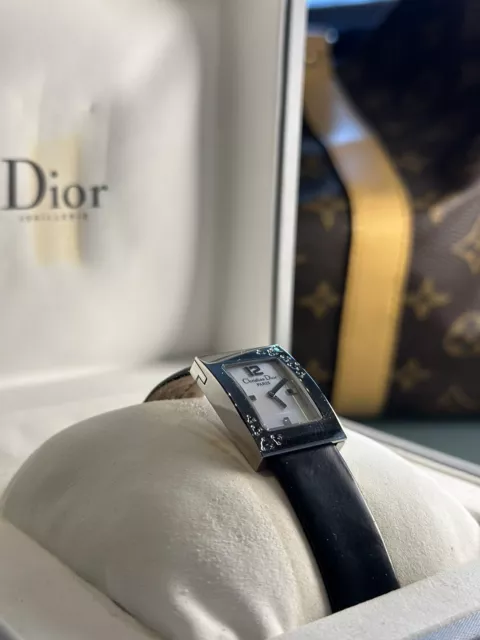 Rare Authentic Christian Dior Ladies Watch with Diamonds