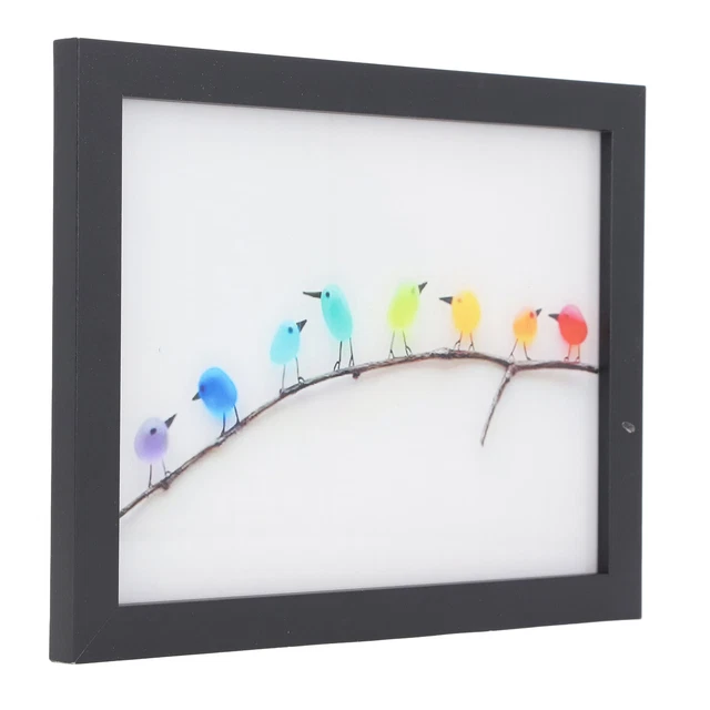 Sea Glass Rainbow Birds Sea Glass Birds On Branch Coastal Love Notes Birds On