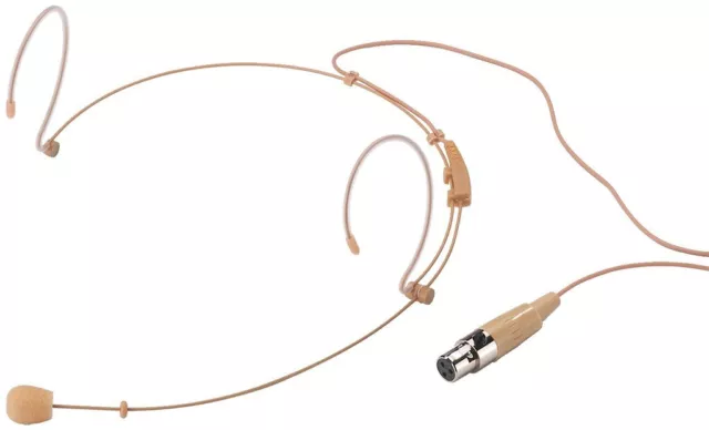 Monacor HSE-152/SK Headset - Ultralight Beige Mic for Samson/AKG/IMG Stageline