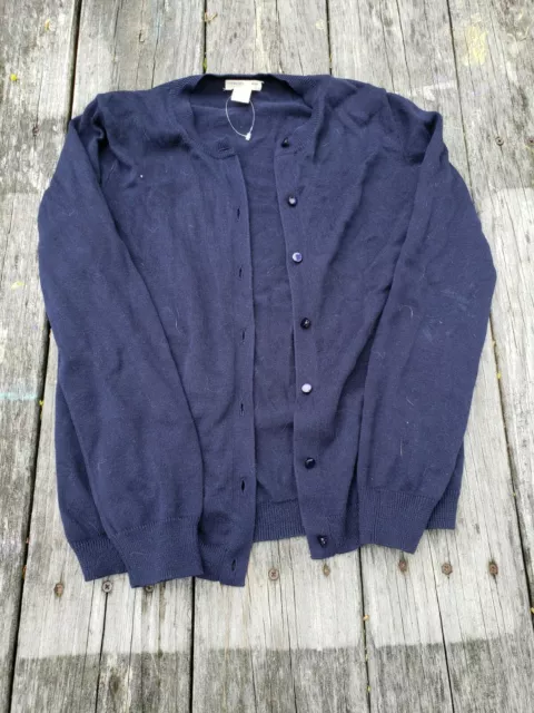 Crewcuts ~ Girls Navy Blue Cardigan Sweater ~ Size 12
