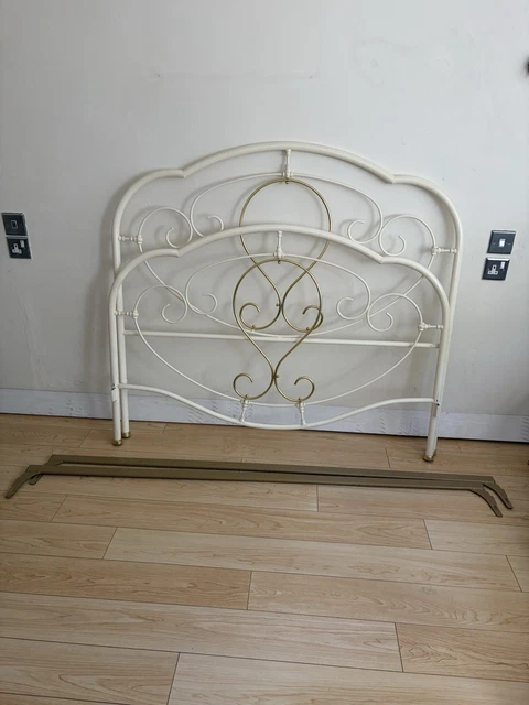 Metallic. Click METAL BEDSTEAD SURROUND For Double Bed. Suited To Go Round Divan £14.48 ...