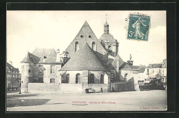 CPA Pontoise, Apse de Notre-Dame