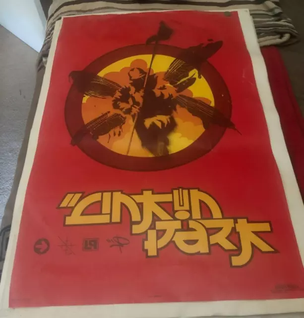 REDUCED! LINKIN PARK POSTER 2002 RARE VINTAGE COLLECTIBLE 24 x 34 OOP