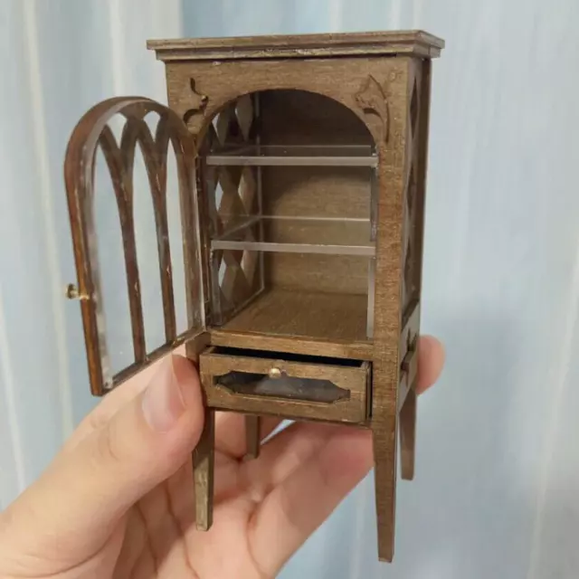 1:12 Scale Dollhouse Miniatures DIY Furniture Unfinished Victoria Witch Cabinet