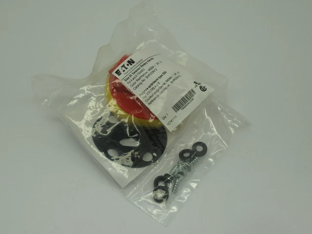 Eaton SHR00N12 Selector Rotary Handle Red/Yellow Size 00 NWB