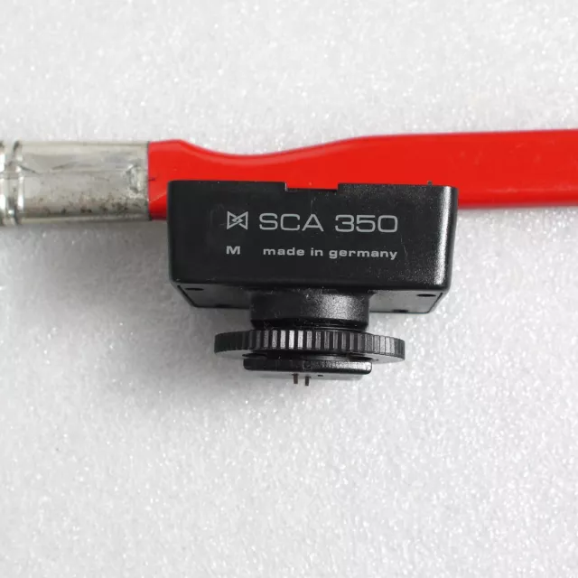 Metz Mecablitz SCA 350 Leica Manual Adapter Shoe Mount Flash 35mm SLR film