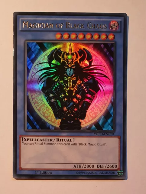 Yugioh 1st Edition  Magician of Black Chaos YGLD-ENC01 Ultra Rare MINT
