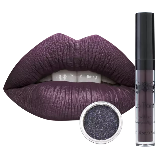 TATTOO JUNKEE Sparkle Lip Paint + Effects Matte Lipcolor Lipstick VIXEN Lip Kit