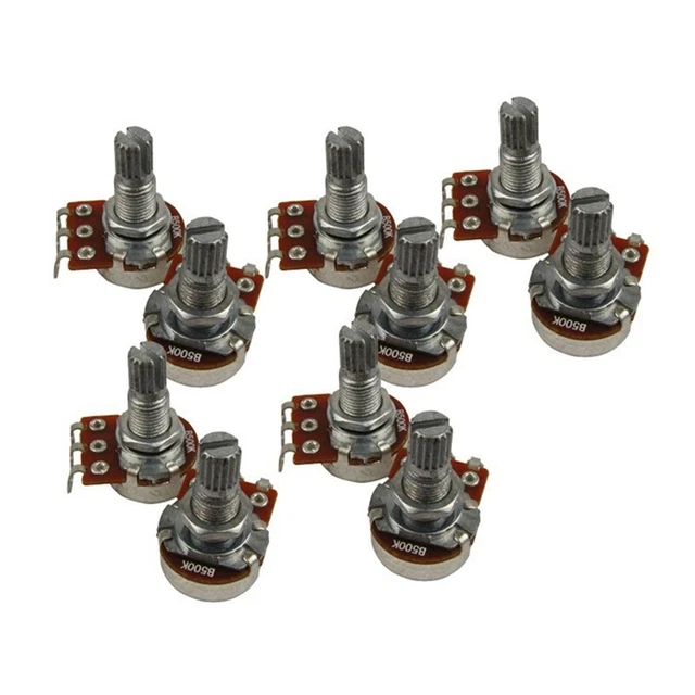 Guitar Small Size Pots Potentiometers For Guitar Bass Parts (Pack Of 10) P6A7