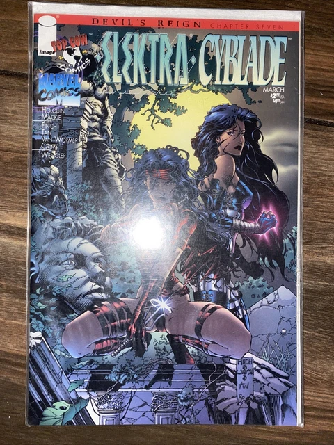 Elektra Cyblade #1 (Top Cow/Marvel 1997) Premier Issue Devil's Reign Part Seven!