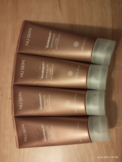 Authentic Nu Skin Sunright INSTA GLOW Self Tanning Gel 4.2 fl.oz / 125ml Read De Authentic Nu Skin Sunright INSTA GLOW Self Tanning Gel 4.2 fl.oz / 125ml Read De