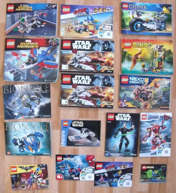 29x Lego Instruction Manuals Only - Minecraft Ninjago Star Wars etc