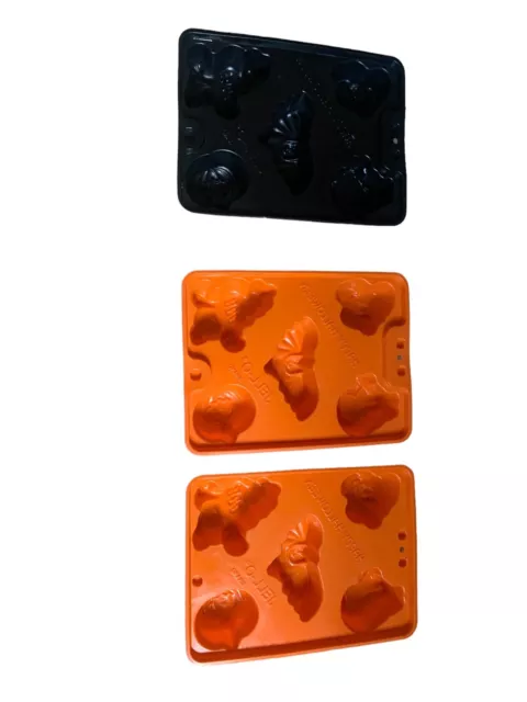 Moldes de Halloween Jigglers de Colección Jell-O Jello Happy Jelloween Murciélago Calabaza Bruja