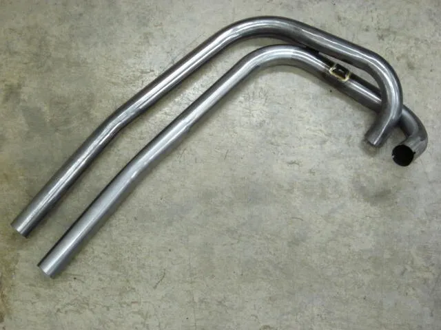 Exhaust Header pipes Triumph drag pipes 1 3/4" bare steel chopper long upswept