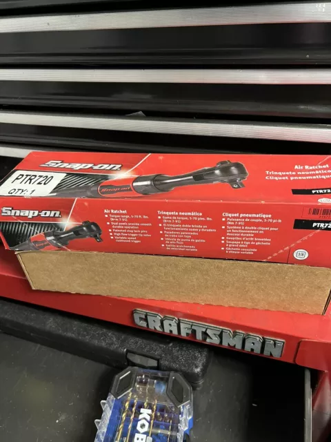 Snap-On (PTR72) 3/8" Drive - 70 ft-lb Torque - Super-Duty Air Ratchet (Red)