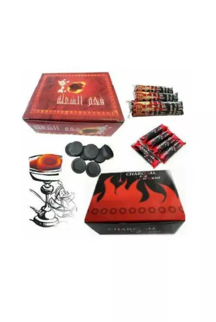 SHISHA HOOKAH CHARCOAL BAKHOOR INCENSE BURNER COAL TABLETS FOR Nakhla