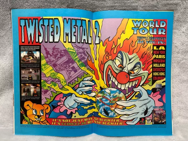 Twisted Metal 4 Playstation PS1 Glossy Promo Ad Poster Unframed G1153