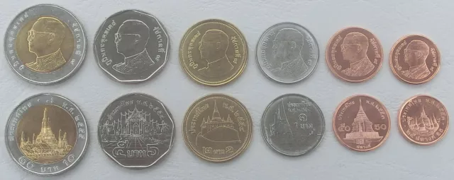 Thailand KMS Kursmünzensatz 2008-2015 unz.