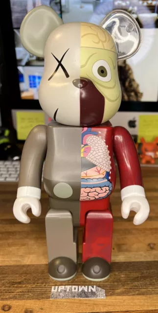KAWS Bearbrick Dissected 400% Brown