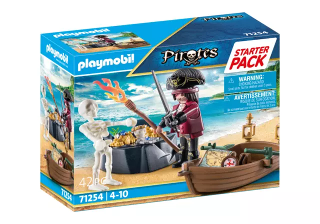 PLAYMOBIL® Pirates 71254 Starter Pack Pirat mit Ruderboot, NEU & OVP