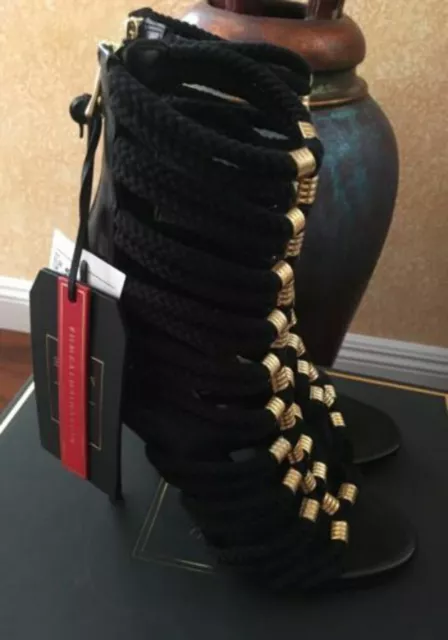 Balmain x H&M "Sandal Boots" Size 40 Eur, 9 Us - Jenner Strappy Heels Pumps 3