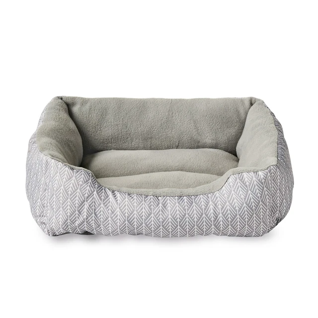 Dog Bed Cat Bed Small Cuddler, Soft, Cozy, Gray