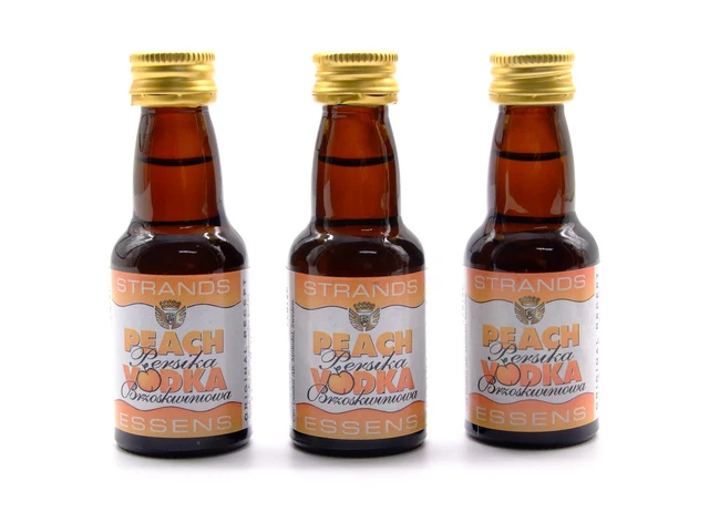 3 vodka melocotón 25 ml - esencia de vodka sin alcohol, esencia aromatizante