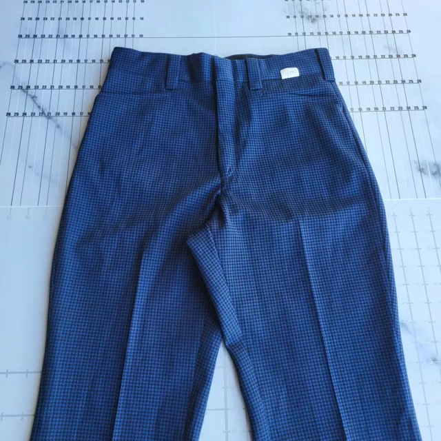 Vintage Wrangler Flared Pants Size 29x34 USA Blue Maverick 70s Western Tag 30x34