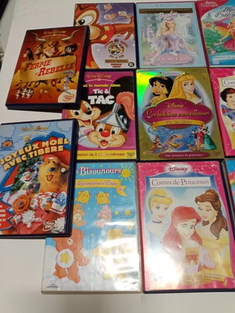 Lot De 20 DVD Pour enfants Disney Barbie Casper Mon Petit Poney 2